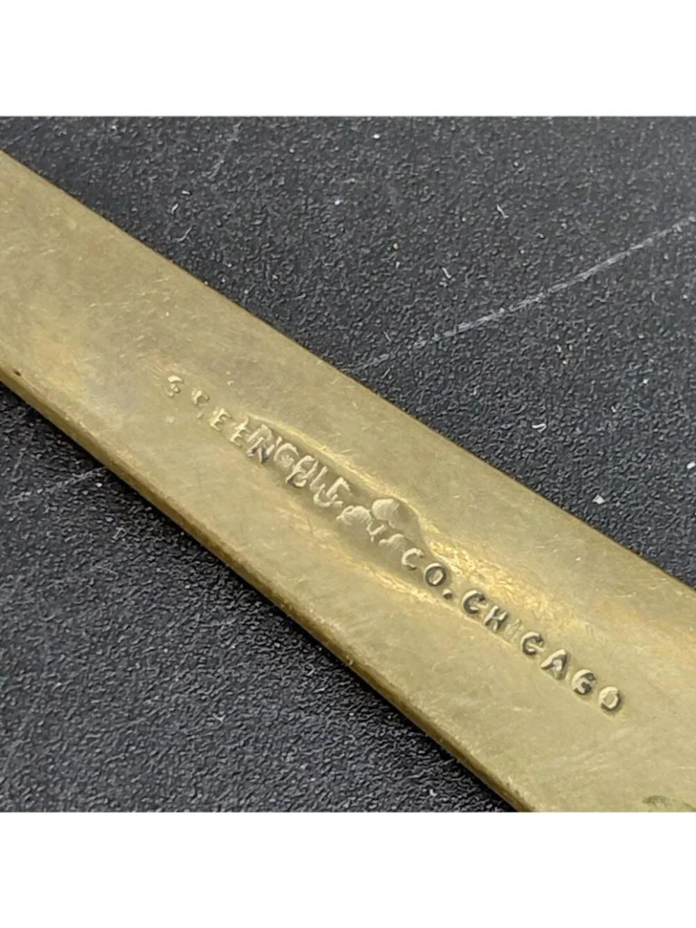 Vintage Dirigold 1933 Century Of Progress Chicago Souvenir Spoon Worlds Fair
